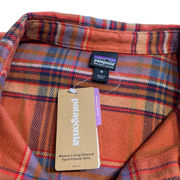 PATAGONIA | Women’s Long-Sleeve Fjord Flannel - Barro Brown - Sz Med - NWT - Picture 6 of 10